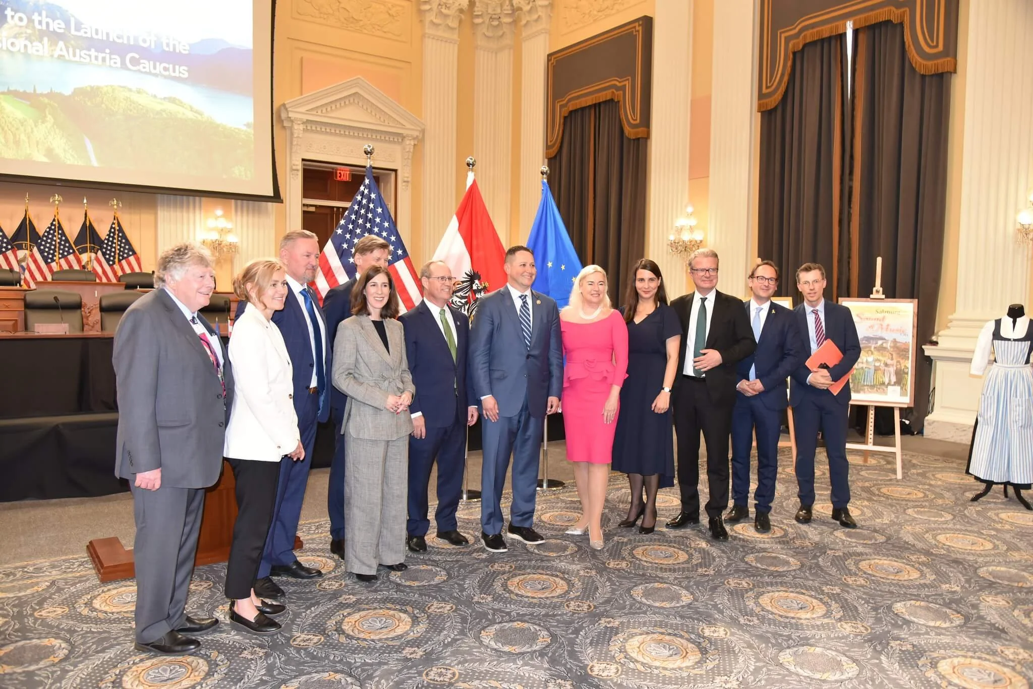 Congressional Austria Caucus Bolsters Bilateral Ties Members of the new Congressional Austria Caucus meet on Capitol Hill in May, 2025. Photo courtesy of the Embassy of Austria.