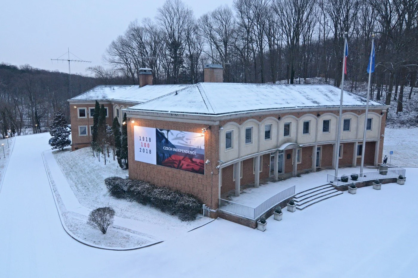 Embassy of the Czech Republic shares grounds with the Czech Ambassador